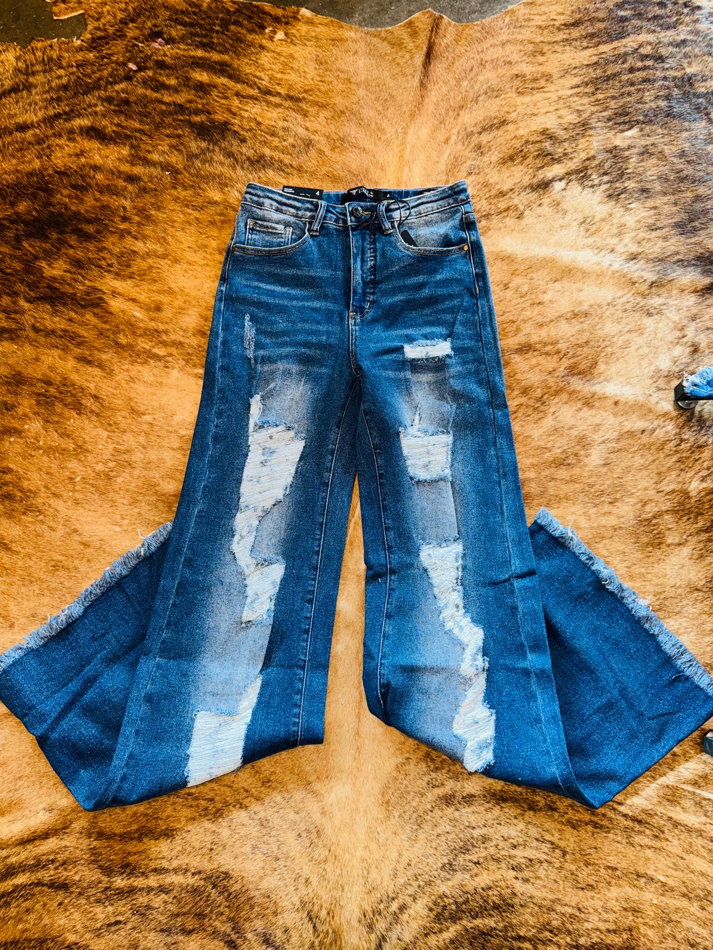 High Rise Distressed Jeans