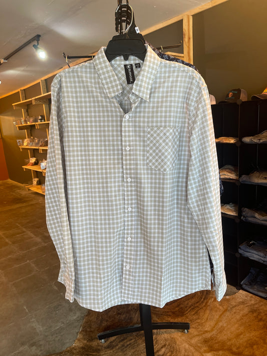 Men’s light colored western shirt