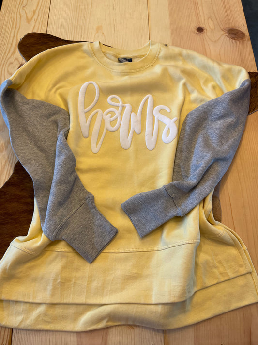 Yellow Horns sweatshirt