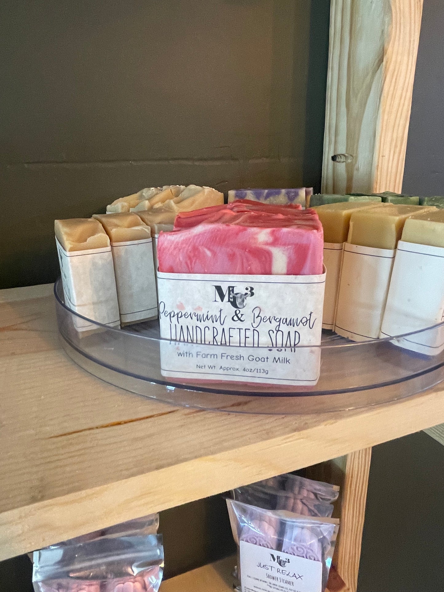 Peppermint & Bergamont soap