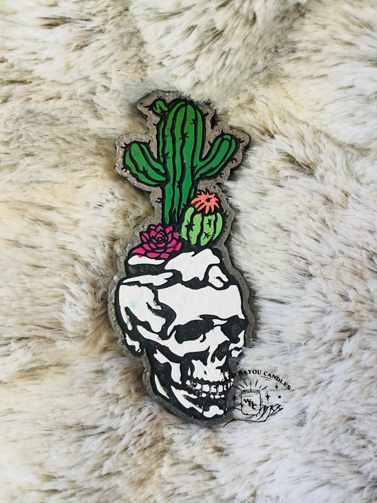 Skull with Cactus freshener